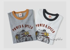 NON STOCK Pure Cotton Men T-Shirt Power & Speed Heavyweight Basic Tee T-Shirts