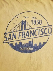Port and company San Francisco California Men’s Large Short Sleeve T-Shirt. 1850