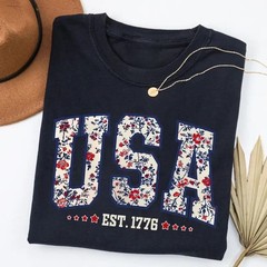 USA Est 1776 Shirt, USA 250 Anniversary Shirt, Girly 4th of July Shirt