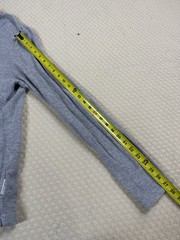 NN07 No Nationality Shirt Clive Waffle Knit Thermal Long | Gray | Size XL