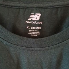 NWT New Balance night watch green t-shirt, Youth Size XL (18/20) Basic Preppy
