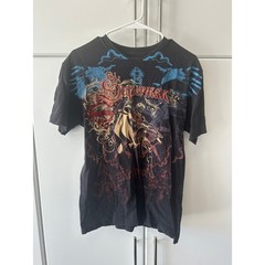 Superman DC Comics Metropolis Graphic T-Shirt Black Red Foil Small 2009 s09