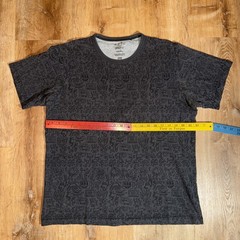 Keith Haring SprzNY All Over Print Detail Classic Gray Tee Shirt Characters Face