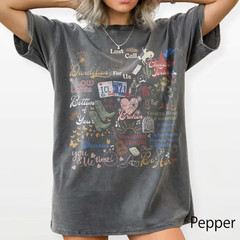 Ella Dandelion Lyric Shirt Choosin Texas Song Tee, Ella’s Fellas Club Shirt