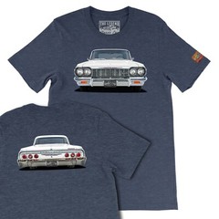 1964 Chevy Impala SS, Classic Car Men’s T-shirts Made in USA