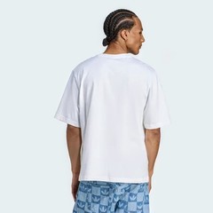 Adidas XL Men’s T Shirt White Oversized Retro Leopard Trefoil Graphic Cotton NWT