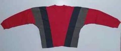 Rare Vintage Men’s Pullover by Urban Male, Long Sleeves Ribbed Cuffs & Collar