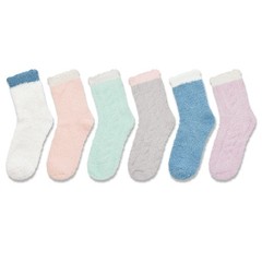 Fuzzy Winter Socks for Women – Fluffy Sleep Soft Cozy Adult Socks 6 Pairs Chr…
