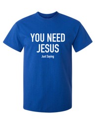 Jesus is Necessary Sarcastic Humor Graphic Super Soft Ring Spun Funny T Shirt
