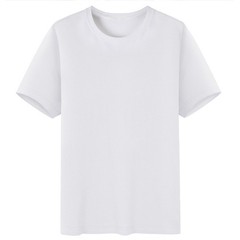 New Universal Men’s Polyester Fiber Plain Crew Neck Short Sleeves T-Shirt M-5XL