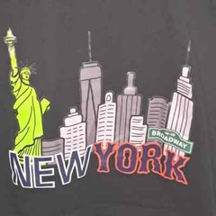 Eternity BC/AD New York NY Elements Black T Shirt Men NYC Patches Art Tee