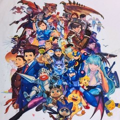 Tee Uniqlo Capcom Game 40th Anniversary Graphic White NWT Size L UT Collection