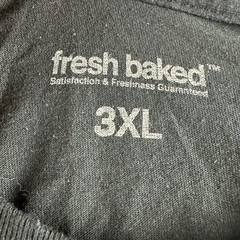 Fresh Baked T-Shirt Men’s 3XL Black Long Sleeve