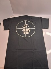 Public Enemy Logo T-Shirt Men’s Small Black 100% Cotton Band Tee Gildan Short