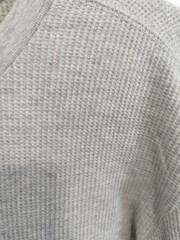 Jachs Thermal Waffleknit LS Shirt Mens XL Oatmeal Gray Base Layer 95% Cotto NWOT