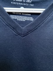 NEW Porter & Ash Men’s XL Dark Navy Blue Performance Tee V-Neck T-Shirt NWT