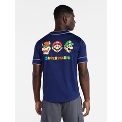 Super Mario Baseball Jersey Shirt Nintendo NES Cartoon NWT Size Large