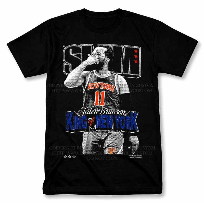 Slam Style Jalen Brunson Basketball Shirt Vintage Fan Tee