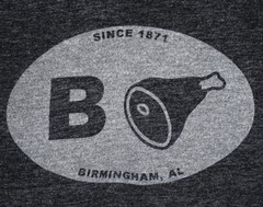 B’HAM APPAREL COMPANY T SHIRT TEE GRAY GREY BIRMINGHAM AL ALABAMA MENS SIZE M