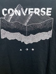 NEW Converse Large Black Crew Neck T-Shirt NWT Logo Tee $35