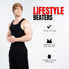 Lifestyle Beaters, Men’s Tank Tops, Cotton Spandex Tanks for Men, Regular Fit…