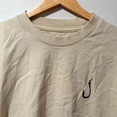 American Garage Shirt Salmon Fish Graphic Mens XL Tan Short Sleeve Cotton Tee