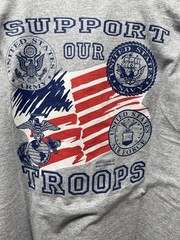 Fruit of the Loom Best Men’s XL Gray Crew Neck Graphic T-Shirt U.S. Navy Vet