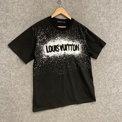Louis Vuitton Shirt T-Shirt Mens M Black Logo Graphic Cotton Streetwear Summer