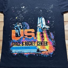 Vintage 90s US Space & Rocket Center Space Camp Single Stitch T-Shirt Size Small