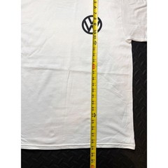 Volkswagen Dogs in Beetle Convertible Graphic T-Shirt White Large VW Logo Tee
