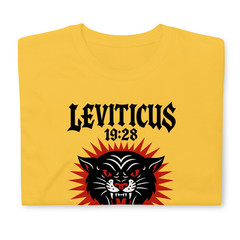 Leviticus Tattoo Shop, Biblical Ink Master, Historial Art, Printed T-Shirt