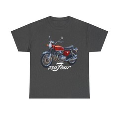 CB750 K0 1969 Red Classic Honda Japanese Motorcycle T Shirt, Printed in USA