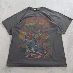 Vintage Marvel Mad Engine Secret Wars Shirt Size L Comic Spider Man Hulk X Men