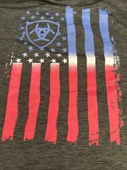 ARIAT TEK Men’s Large Short Sleeve Shirt Black USA, Free Shipping!