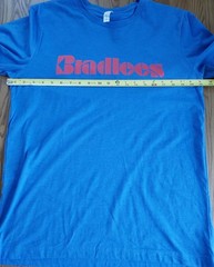 Bradlees T-Shirt Retro 1980s Size L Blue NEW VTG Look Old School Tee Unisex