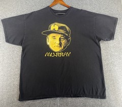 TeeFury Bill Murray Wu-Tang Clan Parody Men’s XXL T-Shirt Black Yellow SEE PICS