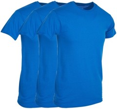 BILLIONHATS 6 Pack Men’s Cotton Short Sleeve T-Shirts 3XL (Royal Blue)