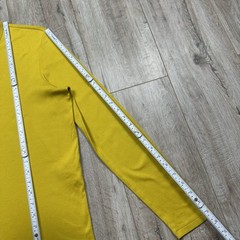 Prada Red Tab Long Sleeve T-shirt Yellow Mens Size S