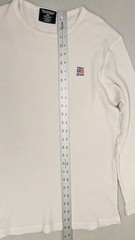 Polo Jeans Co Ralph Lauren Shirt Mens Large Waffle Knit Thermal RL Flag Logo