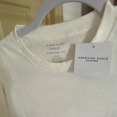 American Eagle Standard Fit White Sunbelt Fruit Company Graphic T-Shirt L