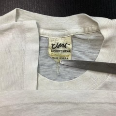Vintage 1986 Genesis Invisible Touch Concert T-Shirt White S/M 80s Pop Rock Band