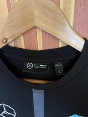 Mercedes AMG Petronas F1 black Formula 1 T-shirt short sleeve cotton Medium M