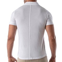 TOF PARIS T-Shirts Short-Sleeved Cotton Pique Shirt White 33