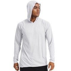 Men’s UPF50+ Hoodie Shirts Fishing Hiking Sun Shirts Quick Dry Workout T-Shirts