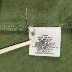 St Johns Bay Mens SZ L 46″ LS Henley Sueded Jersey Forest Green Ribbed Cuffs