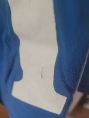 Y2K Blue M&M Candy Big Face Logo Front Graphic 2009 Men’s Advertising T-Shirt