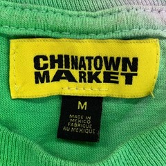 Chinatown Market T-Shirt Mens Medium Tie Dye Floral Spell-Out Logo Graphic Tee