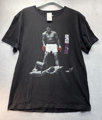Men’s Muhammad Ali Black Short Sleeve Graphic T Shirt Size XXL NWT