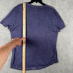 Majestic Filatures Deluxe T-Shirt Mens XL Hand Dyed 100% Cotton Crew Neck Purple