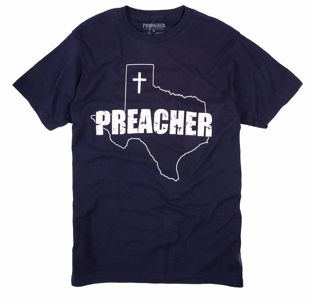 AMC Preacher TV Series Jesse Custer TEXAS CROSS T-Shirt NEW XS-3XL Official